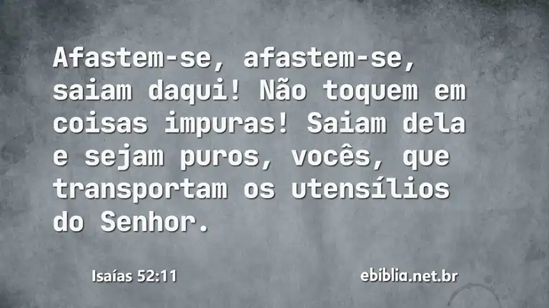 Isaías 52:11