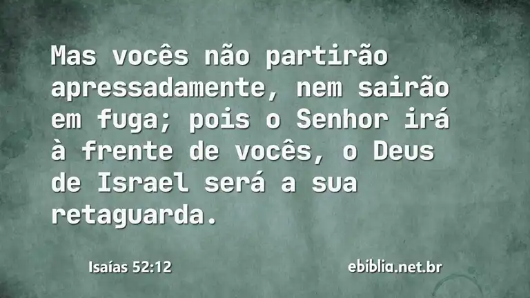 Isaías 52:12