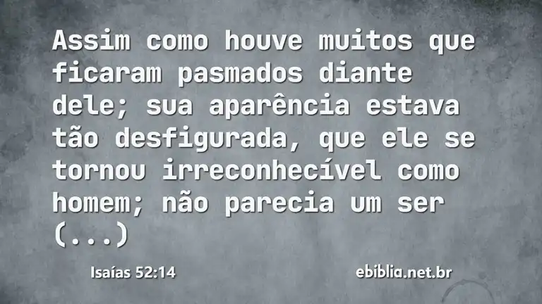 Isaías 52:14