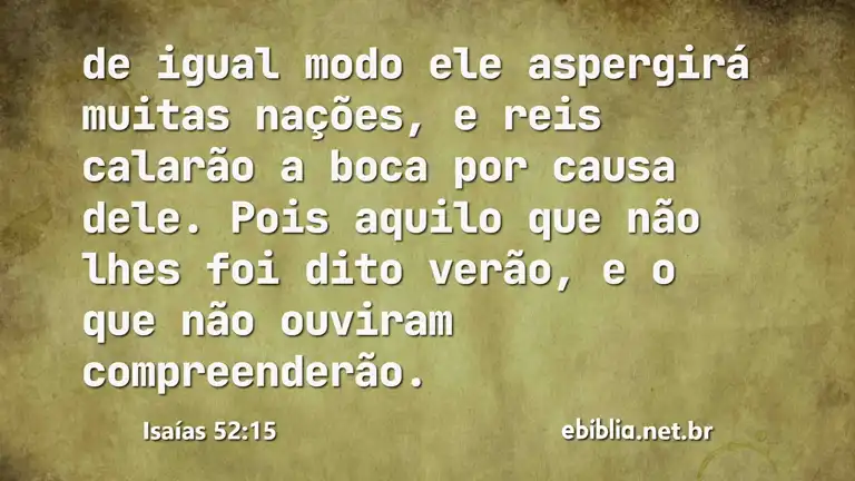 Isaías 52:15