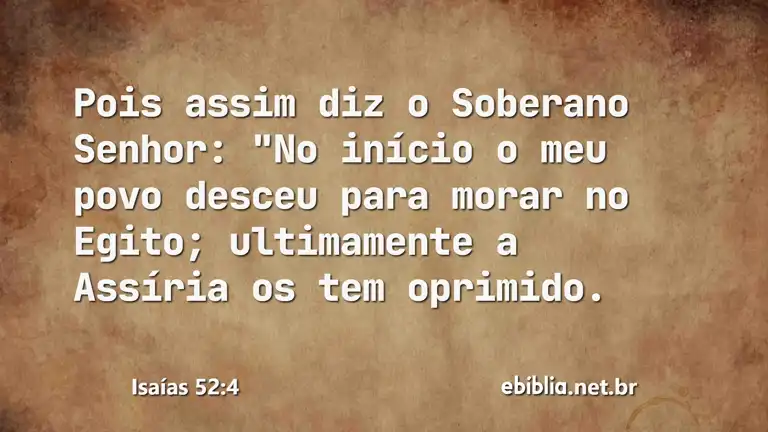 Isaías 52:4