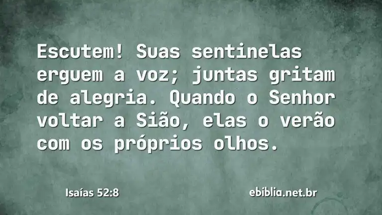 Isaías 52:8