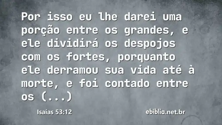 Isaías 53:12