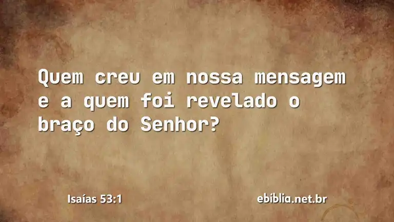 Isaías 53:1