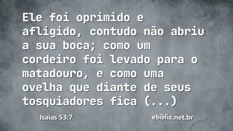 Isaías 53:7