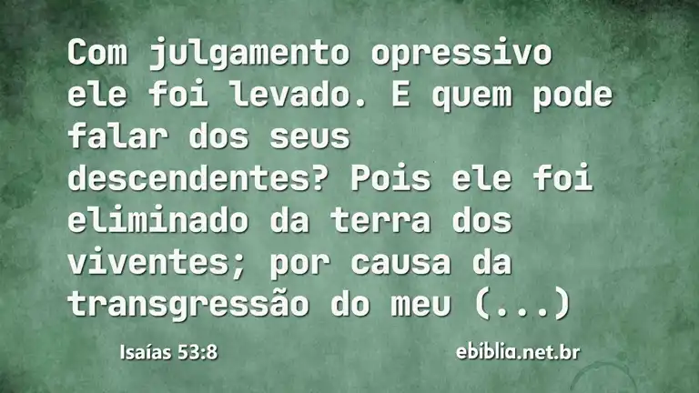 Isaías 53:8