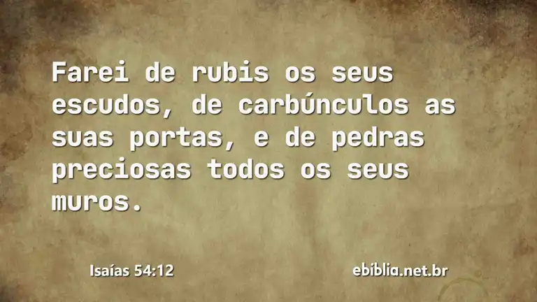 Isaías 54:12