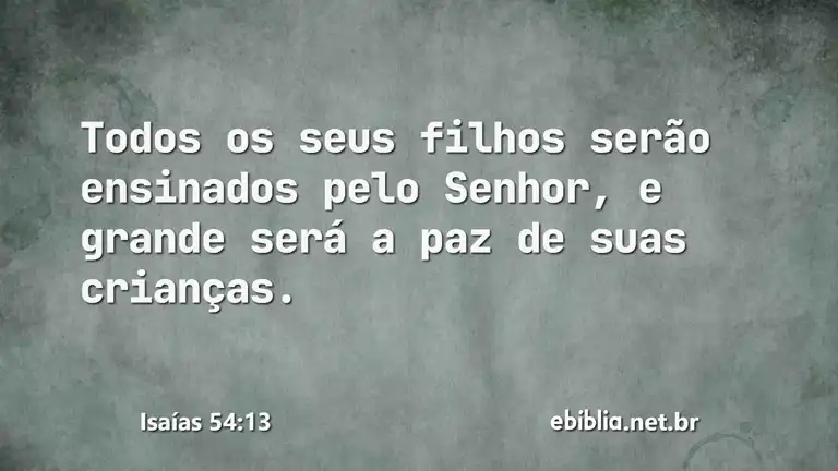 Isaías 54:13