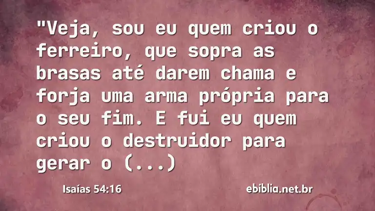 Isaías 54:16