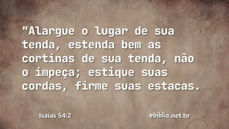 Isaías 54:2