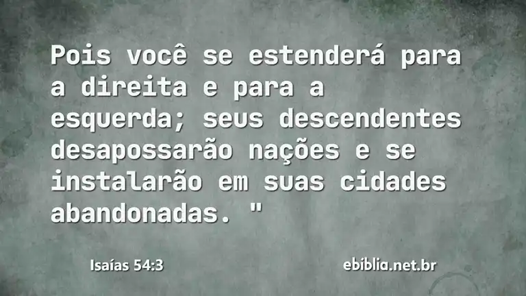 Isaías 54:3