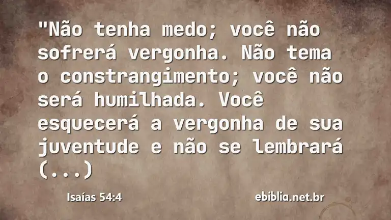 Isaías 54:4