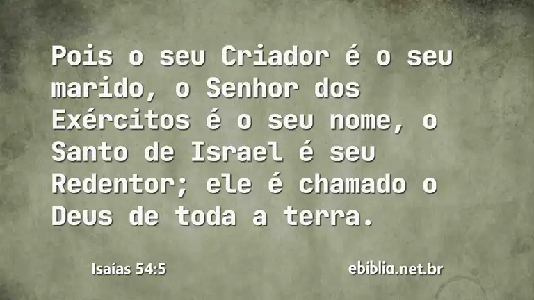 Isaías 54:5