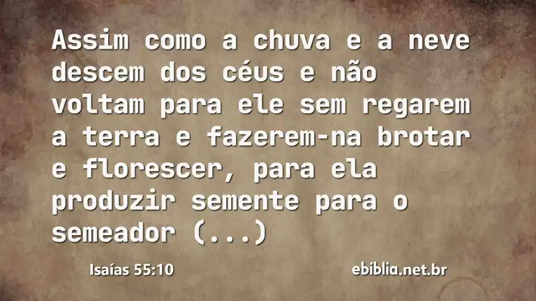 Isaías 55:10