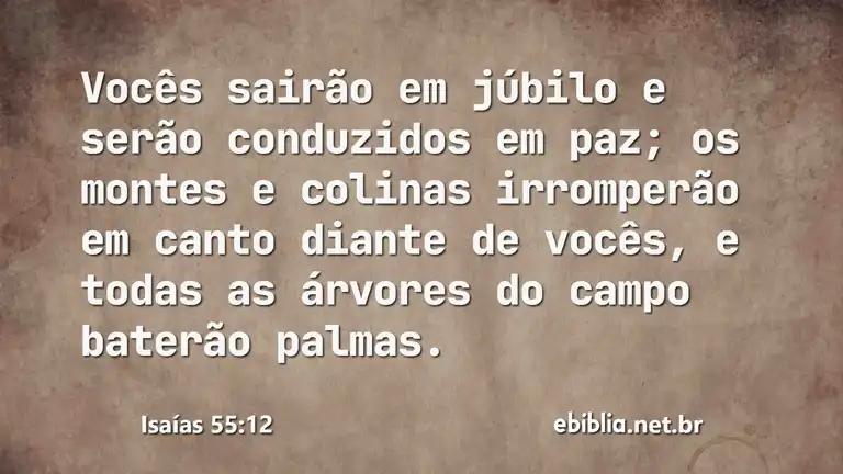 Isaías 55:12