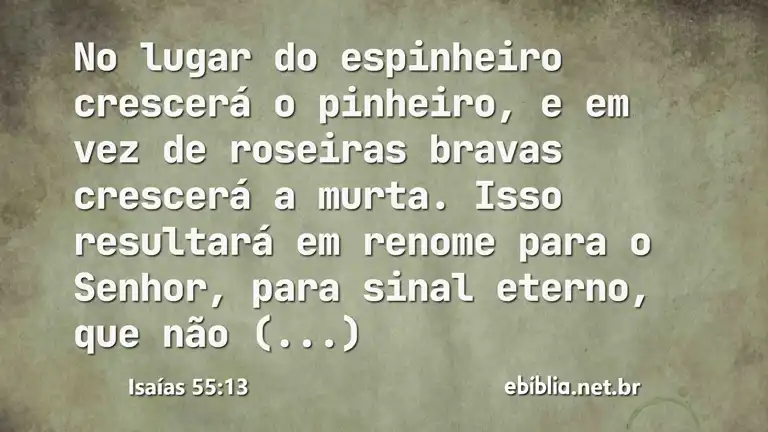 Isaías 55:13