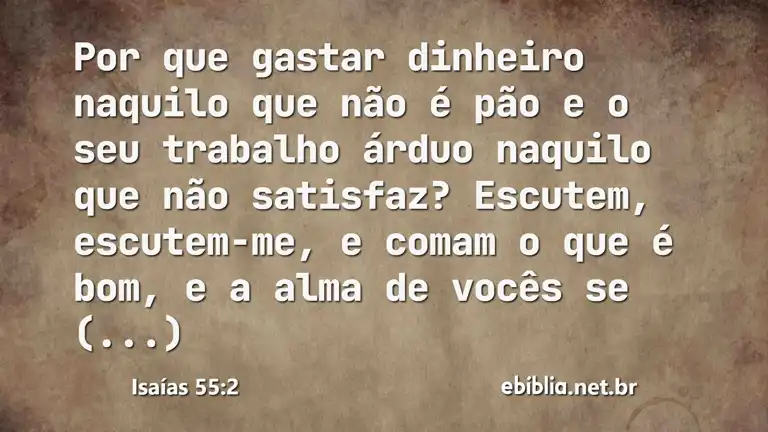 Isaías 55:2