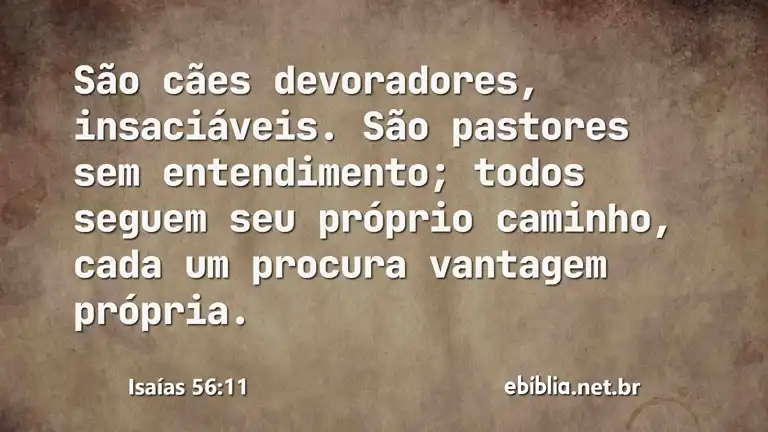 Isaías 56:11