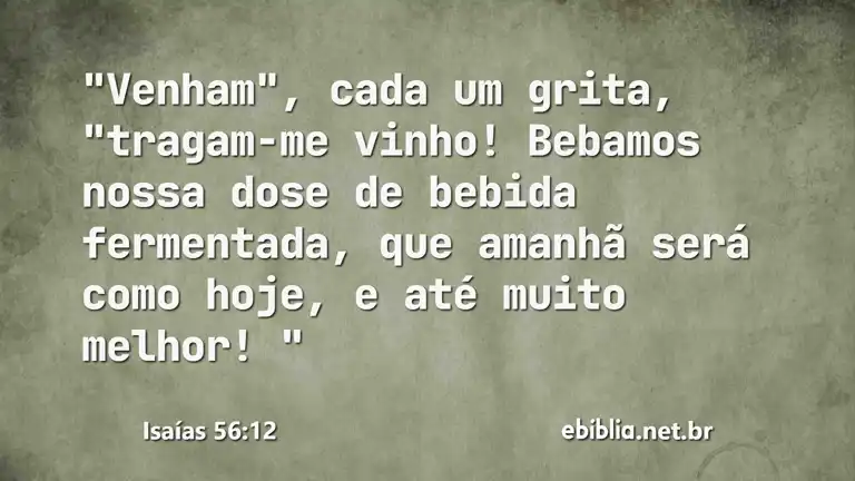 Isaías 56:12