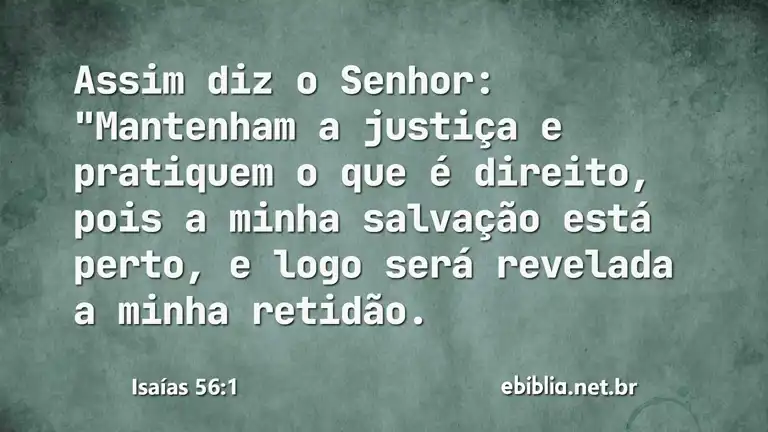 Isaías 56:1