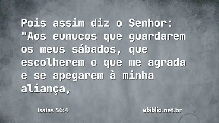 Isaías 56:4