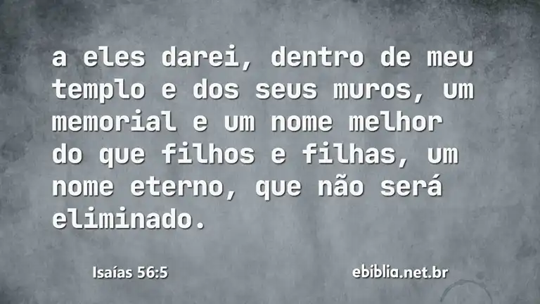 Isaías 56:5