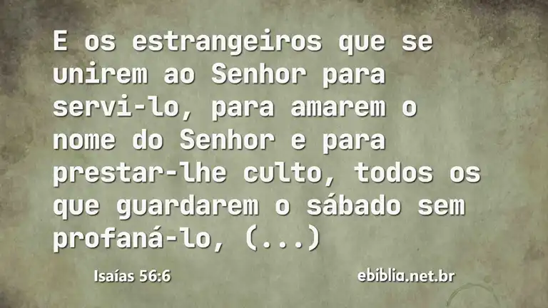 Isaías 56:6