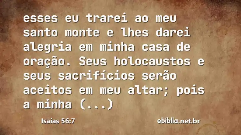 Isaías 56:7