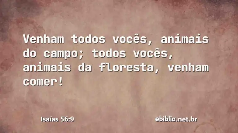 Isaías 56:9