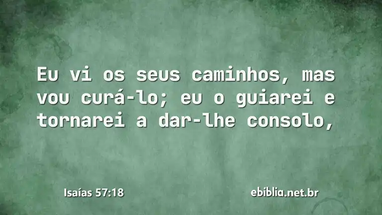 Isaías 57:18