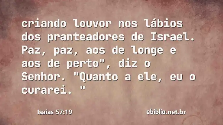 Isaías 57:19