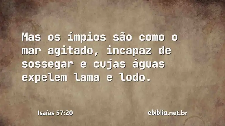 Isaías 57:20