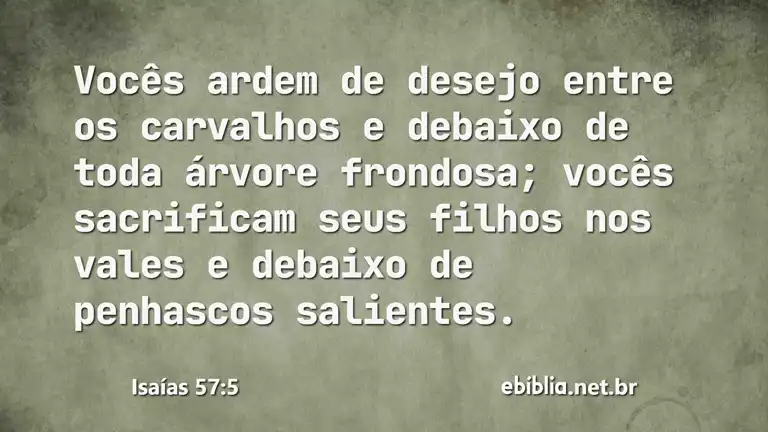 Isaías 57:5