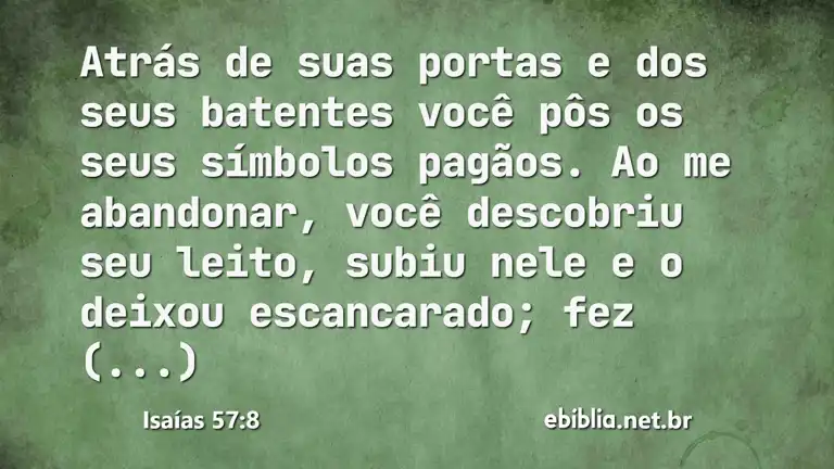 Isaías 57:8