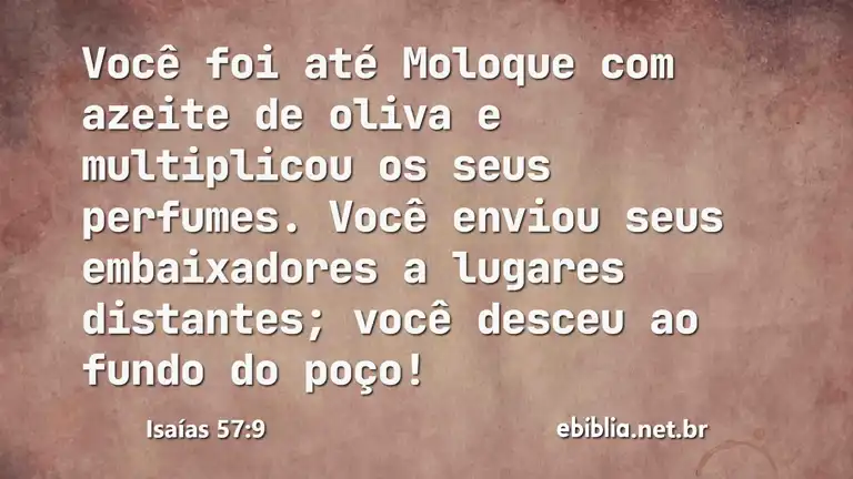 Isaías 57:9