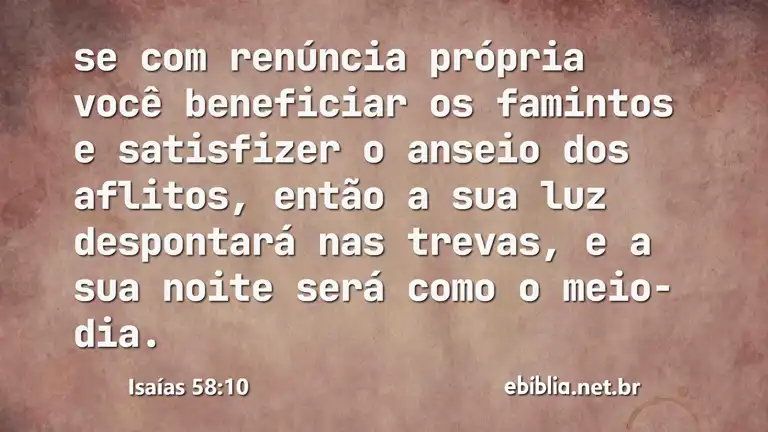 Isaías 58:10