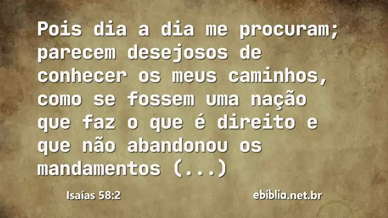 Isaías 58:2