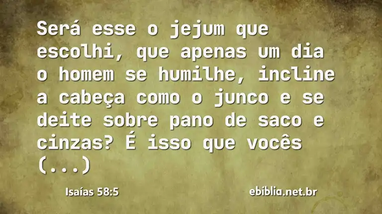 Isaías 58:5