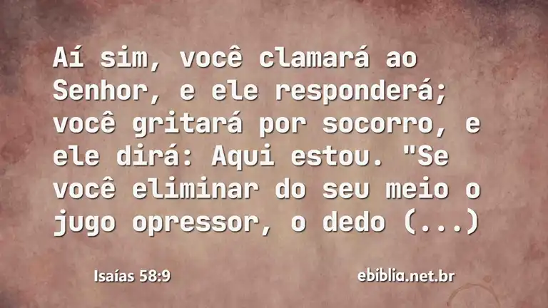 Isaías 58:9