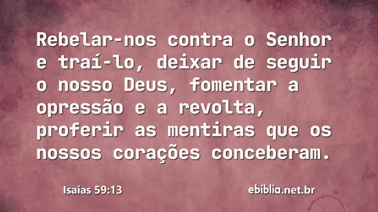 Isaías 59:13