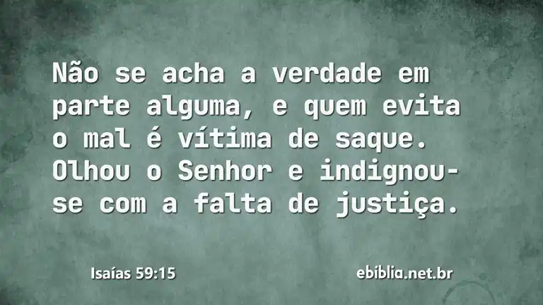 Isaías 59:15