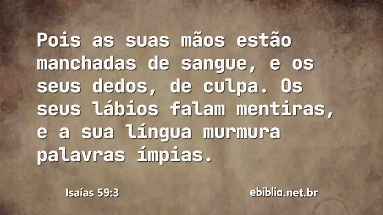 Isaías 59:3