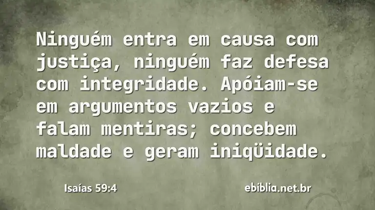 Isaías 59:4