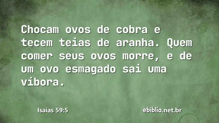 Isaías 59:5