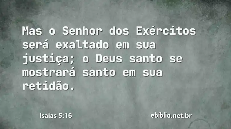 Isaías 5:16