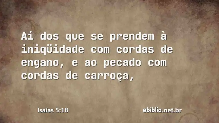 Isaías 5:18