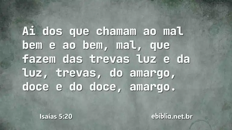 Isaías 5:20