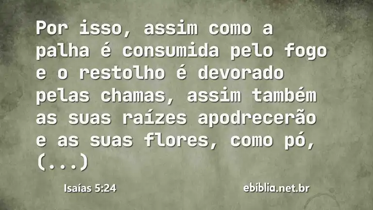 Isaías 5:24