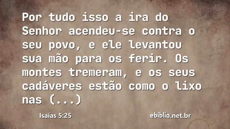 Isaías 5:25