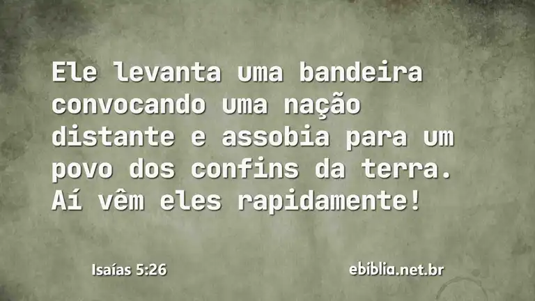 Isaías 5:26